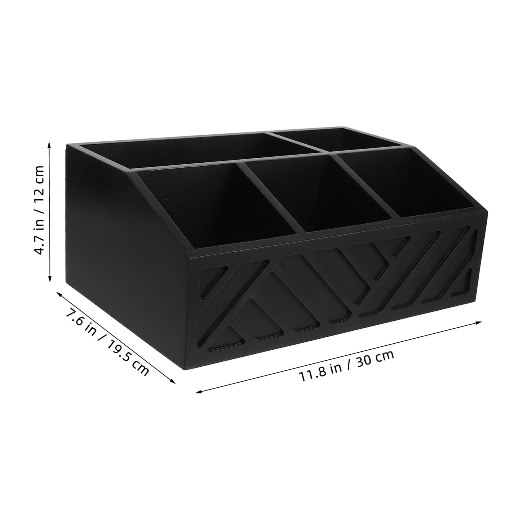 Boîte de Rangement Compartimentée en Bois Massif pour Sachets de Thé et Café, Organisateur de Comptoir Polyvalent, Grosse Capacité, pour Maison, la Cuisine et Bureau, 1 Unité