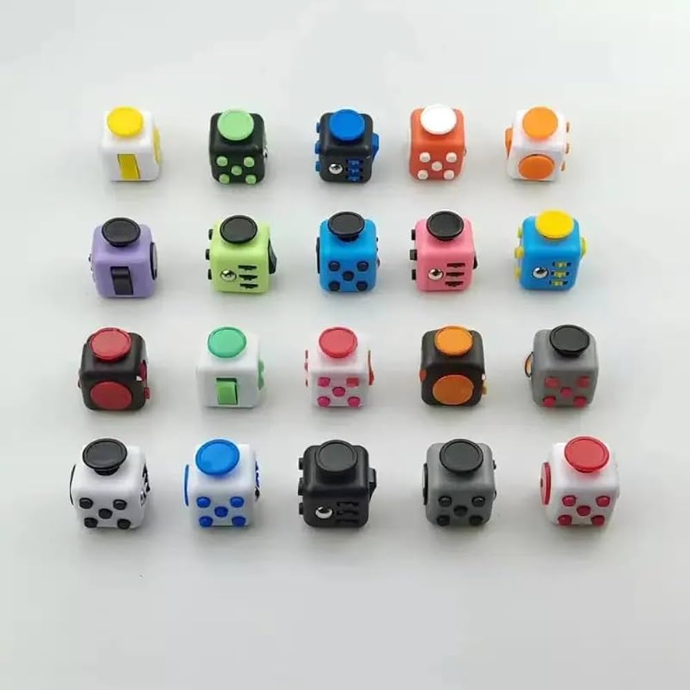 Anti-Anxiety Stress Relief Fidget Toy, 6-Sided Decompression Dice
