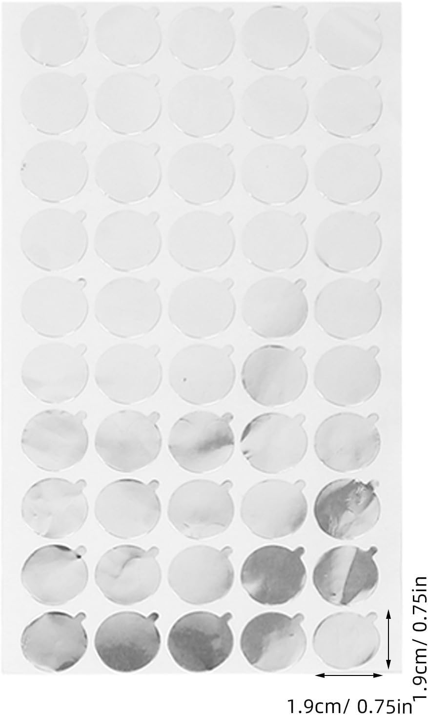 Sealing Labels Aluminum Foil 12 Sheets Silver for Bottles image 2