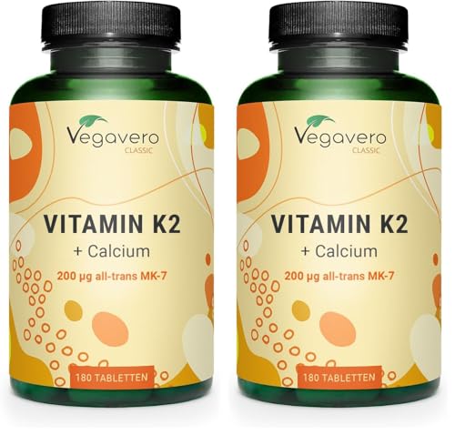 Vitamine K2 MK7 200 mcg sans additif avec calcium anti-inflammatoire