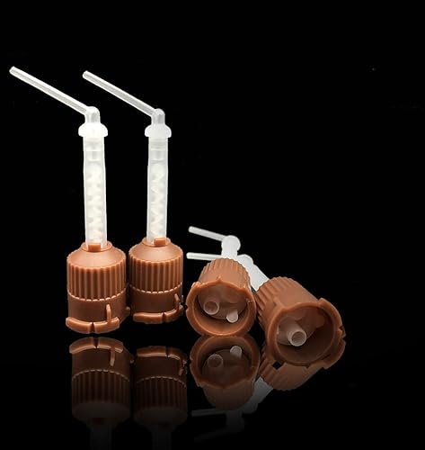 Puntas de mezcla dental impresión marrón (largo) 11 48pcs