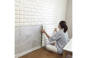 Papel para decorar paredes de cuarto: azulejos de ladrillo en 3D