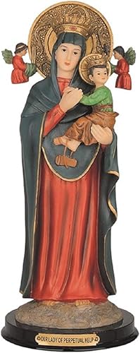 ICE ARMOR Estatua de Nuestra Señora del Perpetuo Socorro de 12" H Nuestra Señora del Perpetuo Socorro Santo Figura Decoración Religiosa