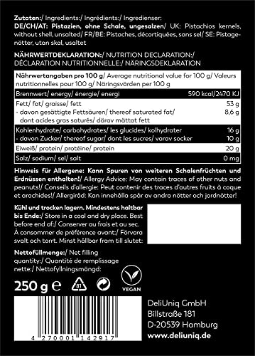 Pistazien ohne Schale und ungesalzen von Hafenwürze