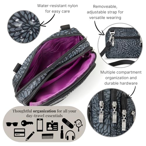 Image of Baggallini Triple Zip Bagg JAV Cross Body