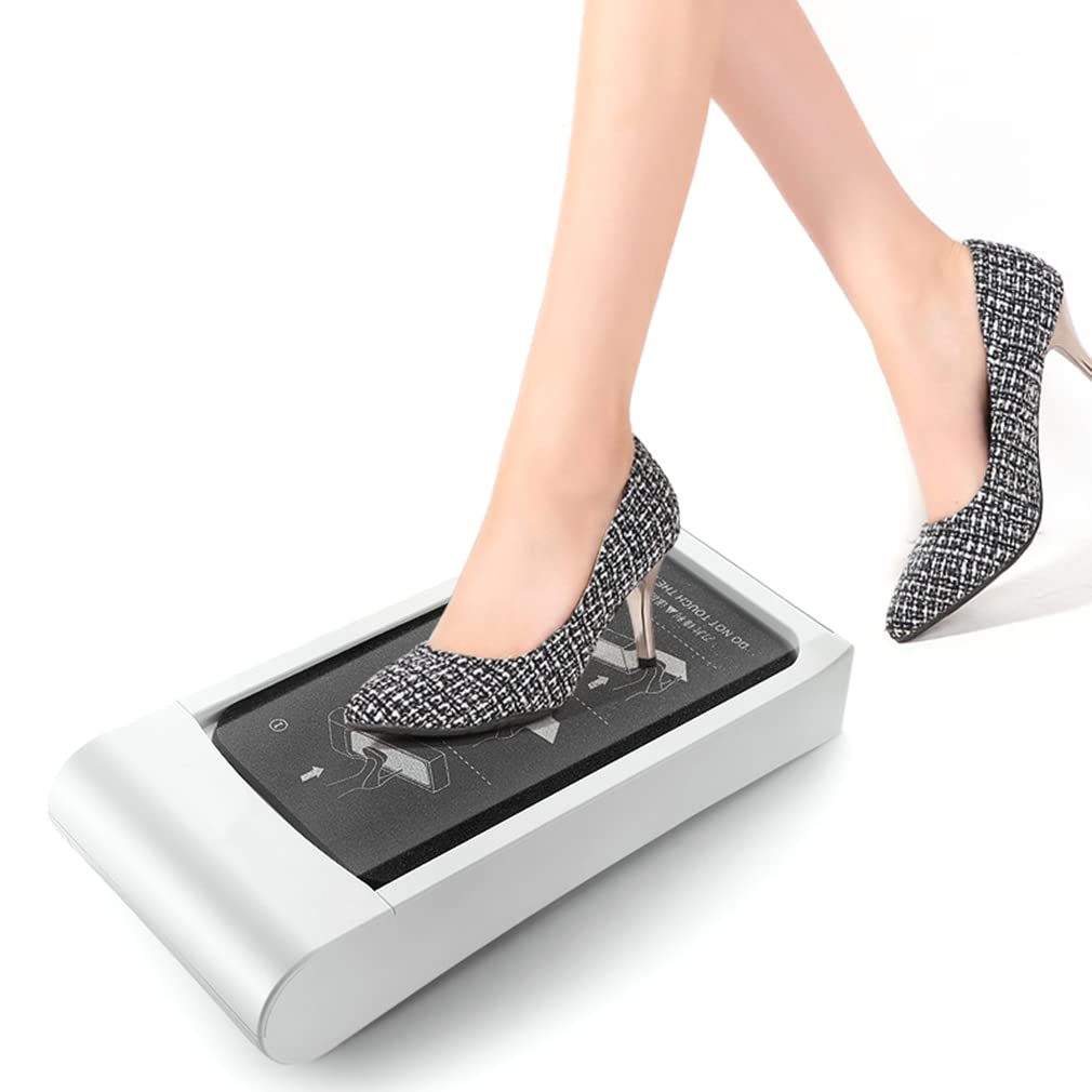 Automatischer Schuhüberzieher-Spender, Überschuh-Maschine mit geeigneter Schuhfolie, Schuhüberzieher-Spender, Automatischer Schuhüberzieher-Spender für Zuhause, Büro, Supermarkt, Fabrik, Labor (600