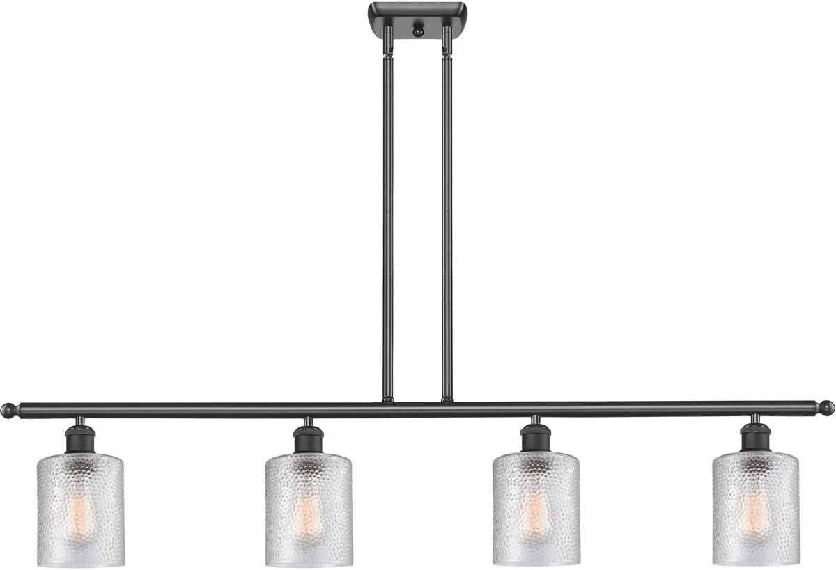 Innovations 516-4I-BK-G112-LED 4 Island Light Vintage Dimmable LED, Matte Black