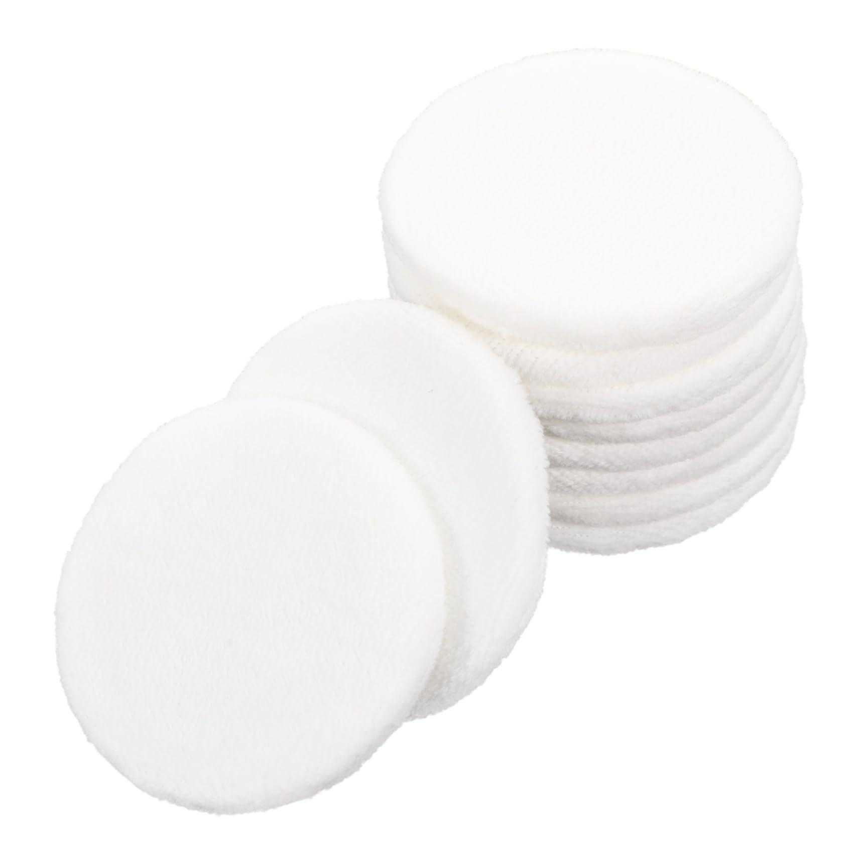 VICASKY Gentle on Skin: 10pcs Cotton Puff Makeup Powder Reusable Round Cotton Pads for Women