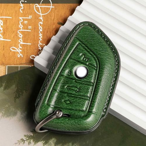 Image of BMW Key Fob Cover Leather Case Lanyard Keychain Holder Key Fob Protector 230i 330i 430i 440i 530e 530i 540i 740i 745e 750i M2 M235i M240i M3 M340i M4 X1 X2 X3 X4 X5 X6 X7 Accessories
