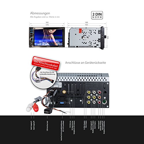 XOMAX XM-2VRSUN735BT Autoradio con navigatore GPS