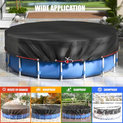 Cobertor redondo para piscina de 15 pies miniatura 7