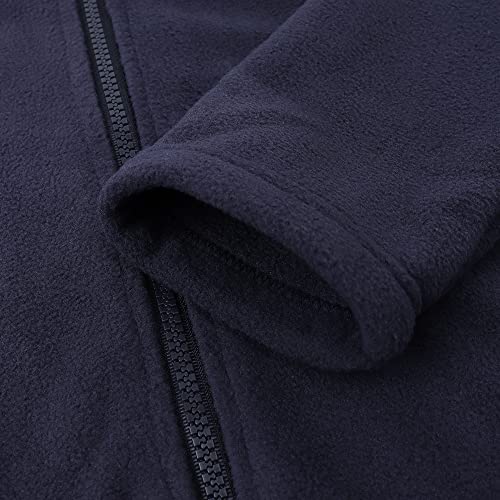 Noomelfish Girls Full Zip Soft Polar Fleece Jacket Outerwear Coat With Pockets (5-14 Years)4