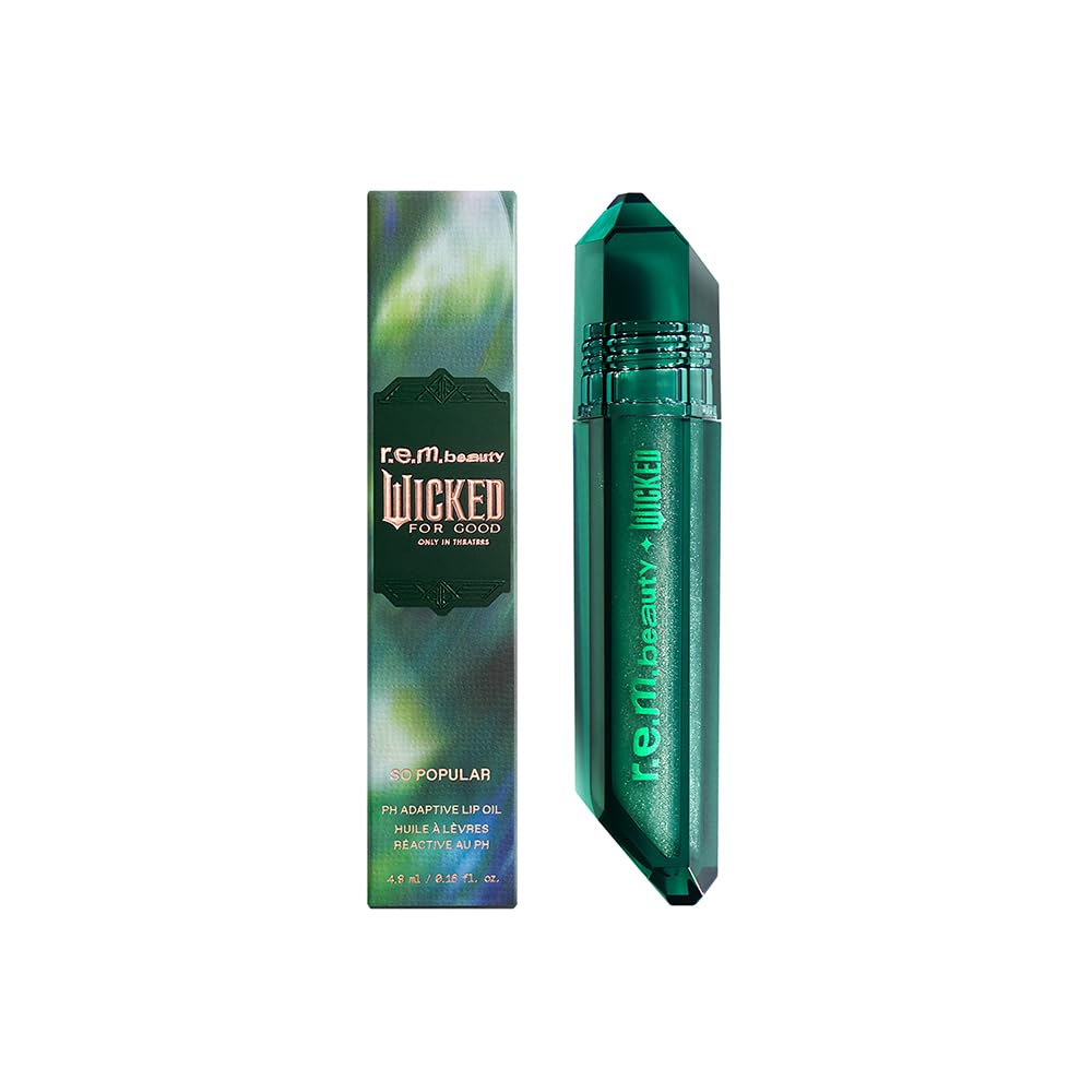 r.e.m. beauty by Ariana Grande Wicked: For Good | So Popular pH Adaptive Lip Oil | Universally Flattering Pink Tone for  — beauty deal on Shopping With Noya