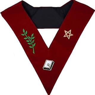 Masonic Scottish Rite 14th Degree Lodge Of Perfection Embroidered Collar