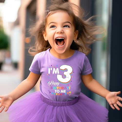 Olive Loves Third Birthday I'm 3 Happy Birthday to Me T-Shirts for Girls and Boys3