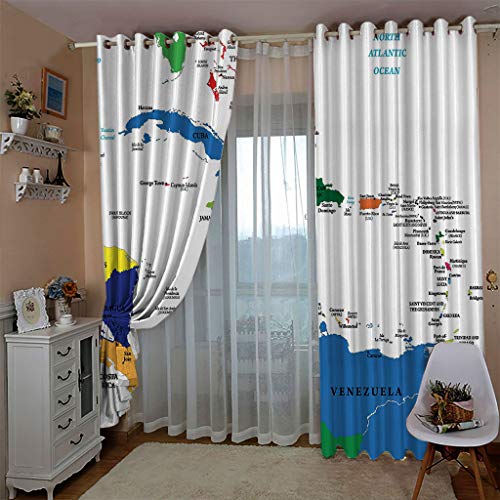 Rideaux et draperies isolant thermiques opaques 132x160 cm blancs - 4