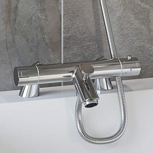 Architeckt Luxury Bathroom Bath Filler Shower Mixer Tap Valve Only Thermostatic Chrome