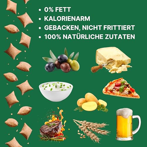 Crafties Chips, kalorienarme Kartoffelchips, fettfrei gebacken, gesunde Snacks zum Abnehmen, natürliche Zutaten - 6x 60g -BBQ