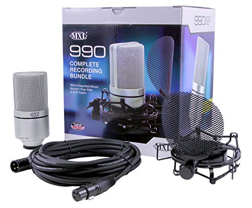 MXL 990 コンデンサーマイク 本体 ショックマウント付 Amazon.co.jp: MXL 990コンプリートバンドル業界で最も画期的な大型