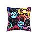 Funda Decorativa para Cojín Beso Labios Y Corazón Fundas De Almohada Poliéster Almohada Cubierta para Sofá Cama Cámping Decoración del Hogar 45X45Cm
