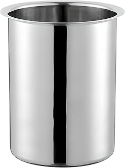 OCS Parts 2 Quart Bain Marie Pot | 6-3/4" x 4-3/8" Stainless Steel Pot for Warm or Cold Food, Sauces, Soups, or Organizing Cooking Utensils