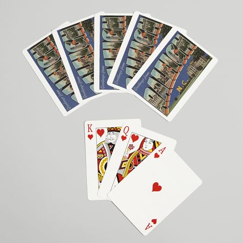 Lantern Press Cartas Poker Raleigh North Carolina 52 Pz miniatura 7