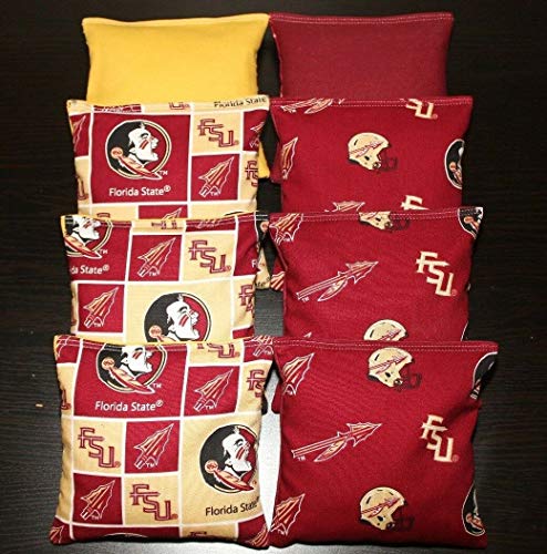 BackYardGamesUSA Florida State Seminoles Cornhole Bean Bags 8 ACA Regulation Bags