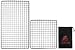 DZRZVD-The Bushcraft Backpacker's Grill Grate-Welded Stainless Steel Mesh (Upgrade Camping Fire Rated)-7.48"X12.6"&7.48"X7.48"