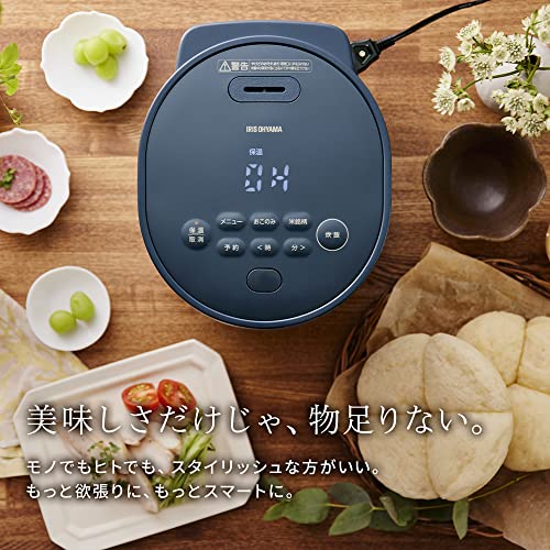 アイリスオーヤマ ジャー炊飯器3合 KRC-MGA30-DA ディープブルー