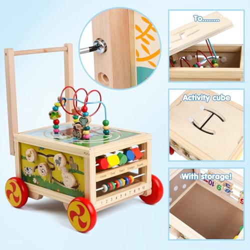 Cube d'activité en bois : le cadeau de naissance idéal - 6