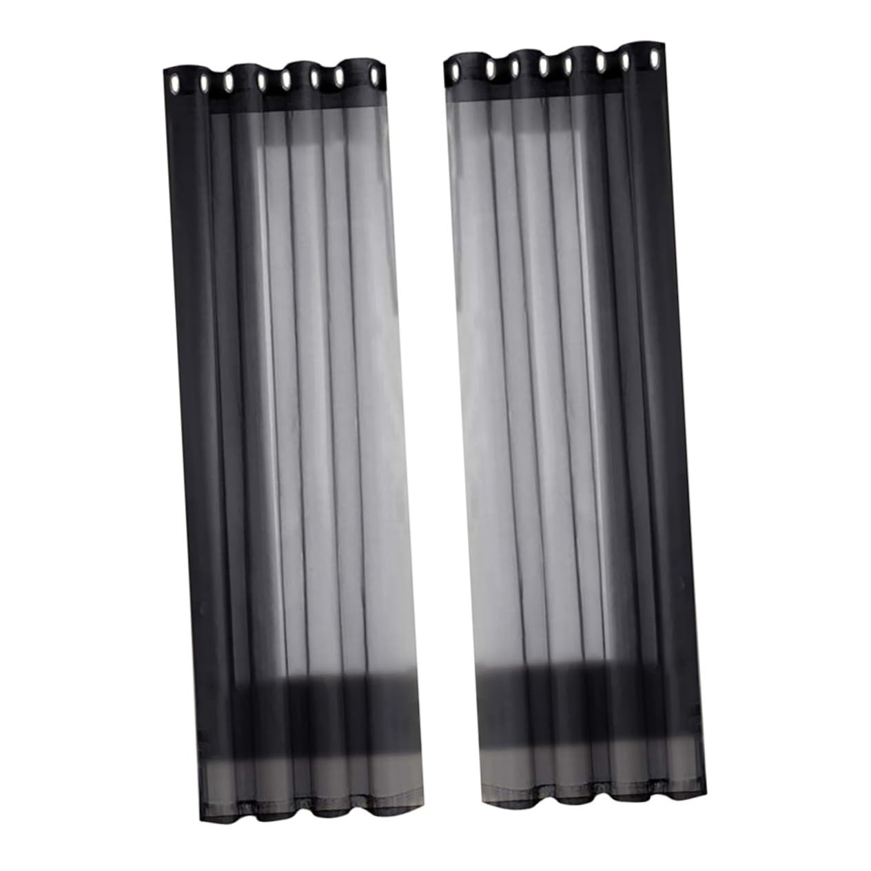 Rideaux transparents imperméables lot de 2 voilages anti-regards à œillets pour chambre