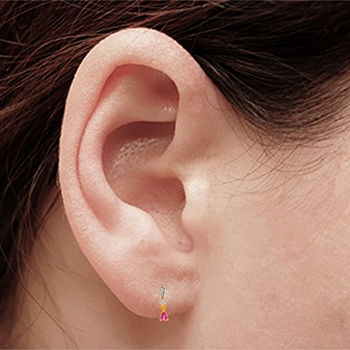 P.C. Chandra Jewellers 18K Gold with Diamond Clip-On Earring for Women, Gold - Image 2