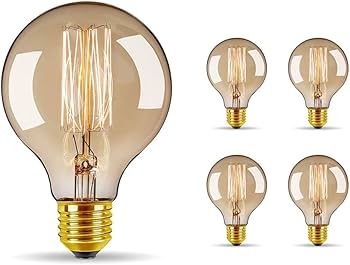 Amazon | Bravelight エジソン電球 60W E26/E27口金 【G95】 ボール