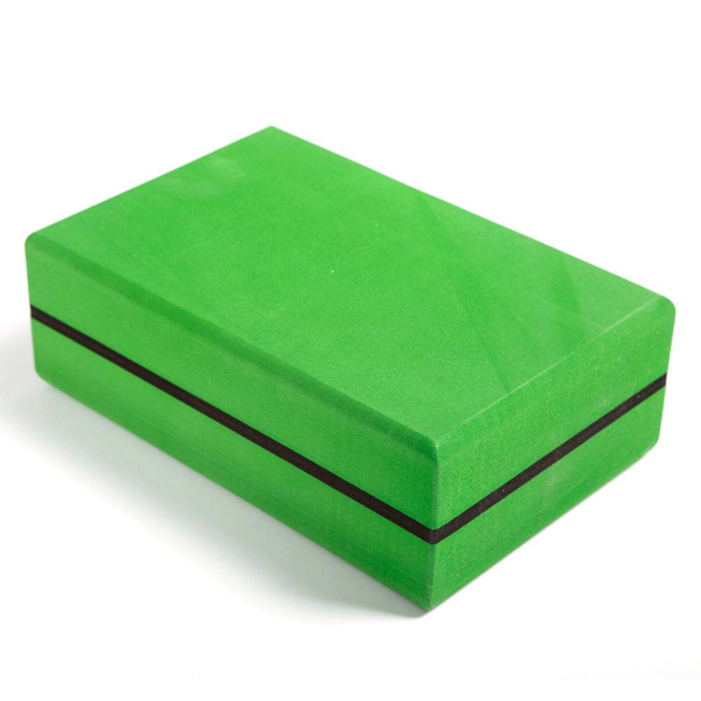 AIZYR Conjunto De Bloques De Yoga De 2, Bloques De Espuma De Yoga Kits De Yoga Ecológicos para Profundizar Tus Poses & Mejorar El Equilibrio Ideal para Yoga, Pilates Y Ejercicio,Verde
