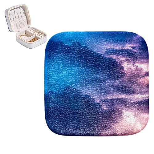 Boîte de rangement à bijoux en cuir PU petit coffret moderne à bagues - 2