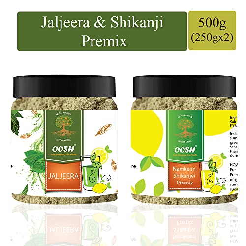OOSH Jaljeera & Shikanji Premixes | Refreshing Summer Drink | Instant Drink Premixes (1 kg (500g x 2)) - Image 6 thumbnail