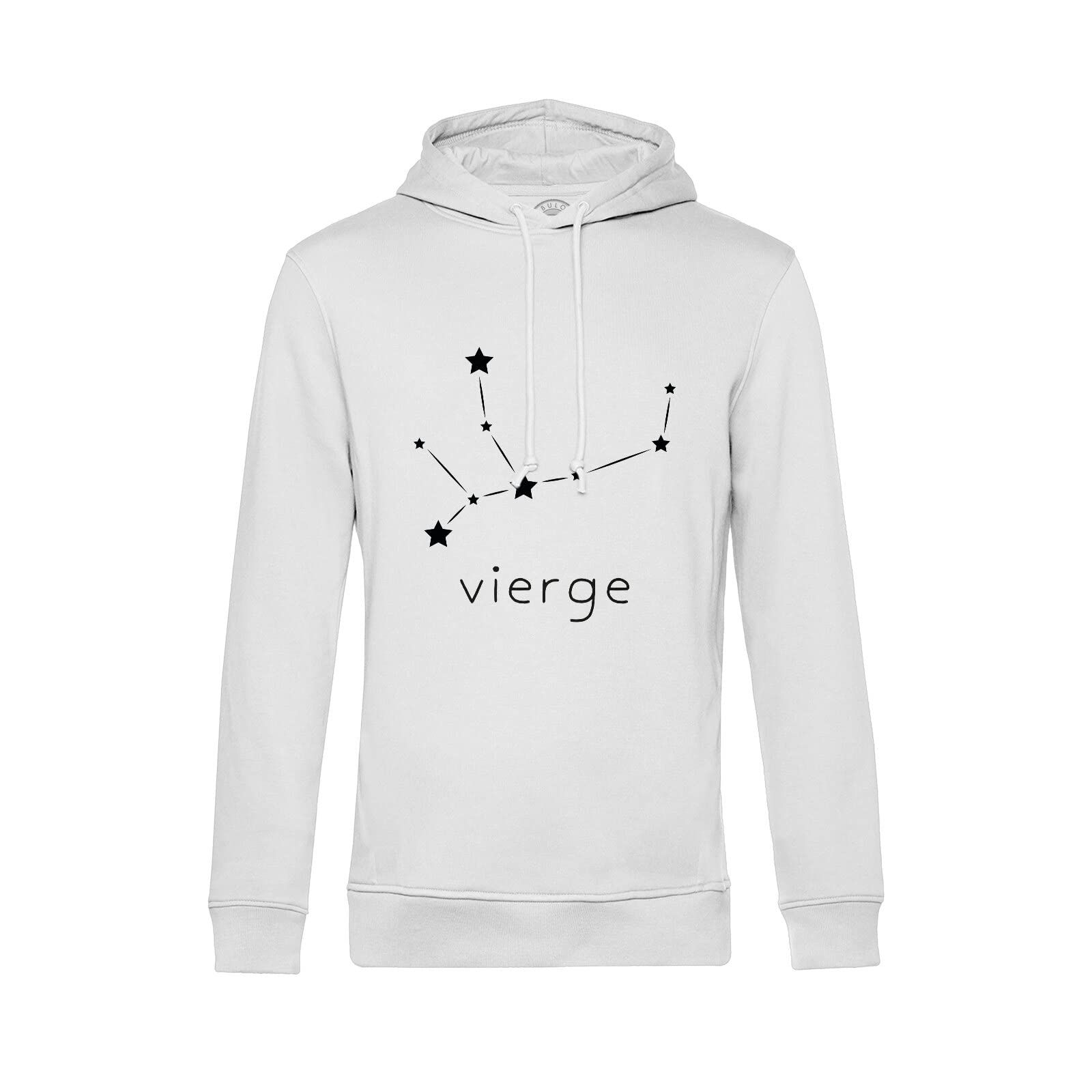 Sweat à capuche Vierge pull confortable constellation pour peau sensible