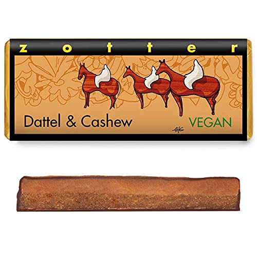 Zotter Handgeschöpfte Schokolade Dattel & Cashew 70 g