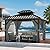 Hardtop Gazebo 10' X 12', Outdoor Aluminum Permanent Gazebo with Galvanized Steel Double Roof with Curtain Netting for Backyard Patio Lawn Garden
