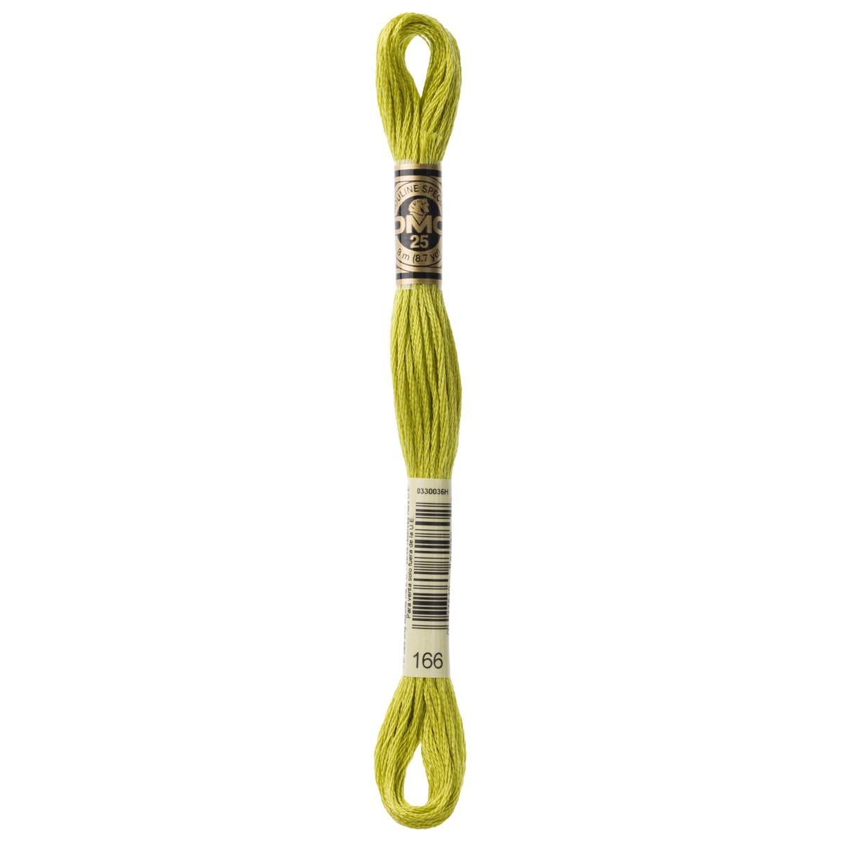 DMC Embroidery Floss Mouline Stranded Cotton Thread for Hand Embroidery and Sewing - Colour No: 166-12 x 8m Skeins โ image 1