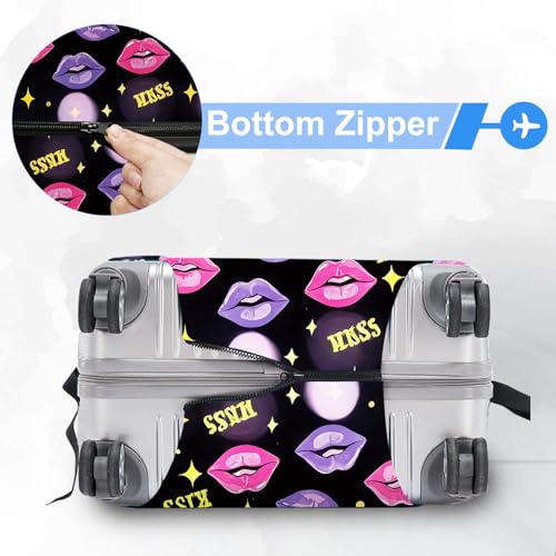 ANNA QUEEN Travel Luggage Cover Suitcase Protector Suitcase Cover Anti-Scratch,Stretchable Bag Cover Washable Durable Polyester4