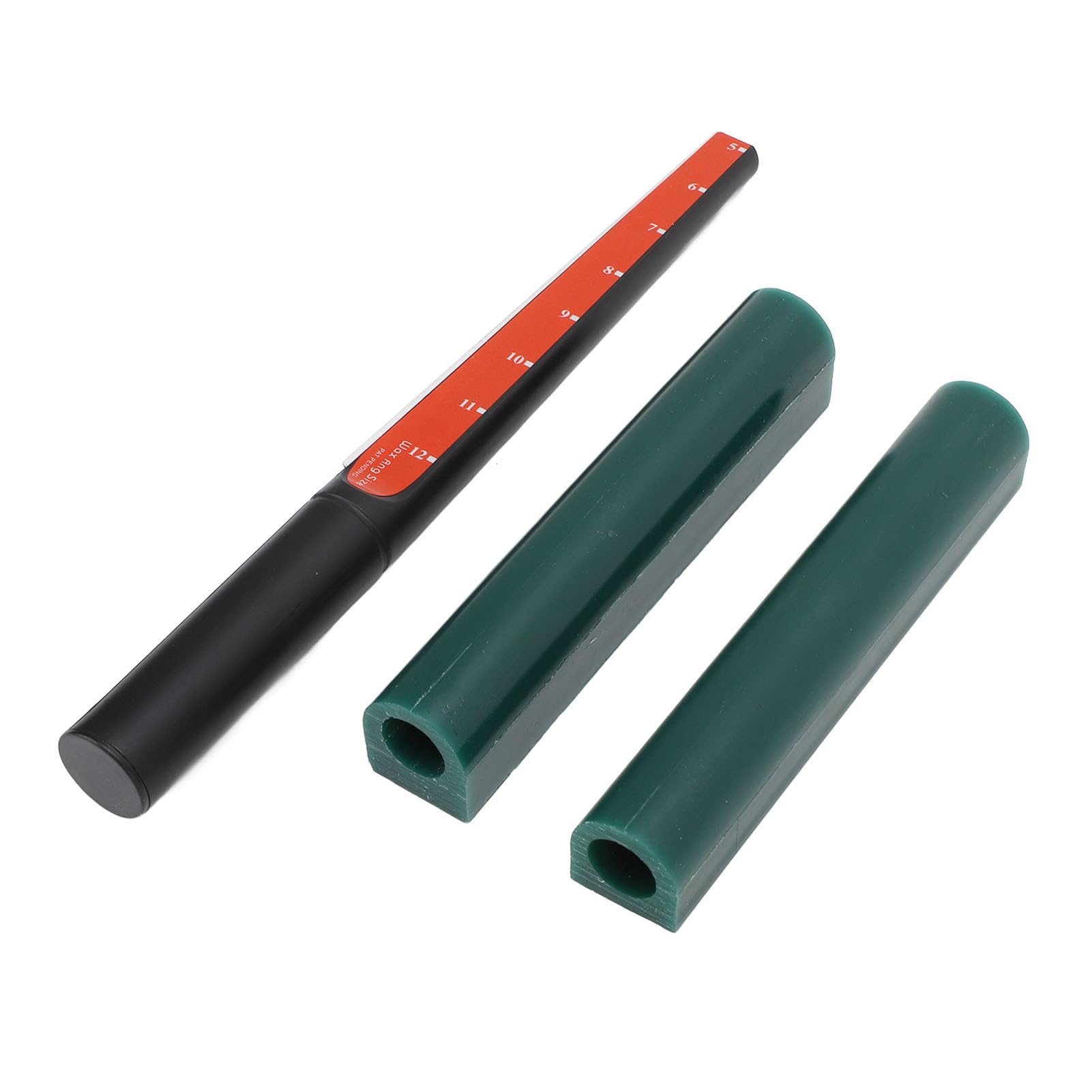 Tubo per Anello in Cera per Intaglio, 2 Tubi per Cera per Intaglio Ad Anello, 1 Misuratore per Tubo in Cera per Realizzare Anelli, Tubi per Cera Rotondi, Anello di Cera Dura per