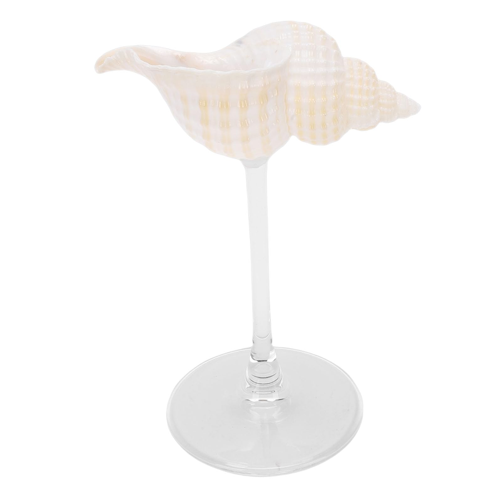 Fockety Verre à Vin en Coquillage, élégant, Unique et Créatif, pour Boissons à Cocktail, Verre à Pied en Coquille de Conque, Verres à Cocktail, Verres à Pied pour la Saint-Valentin, un (Style 3)
