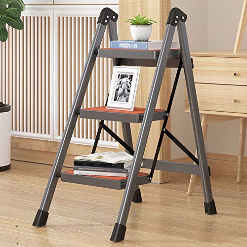 Échelles métalliques pliantes polyvalentes pour rangement maison