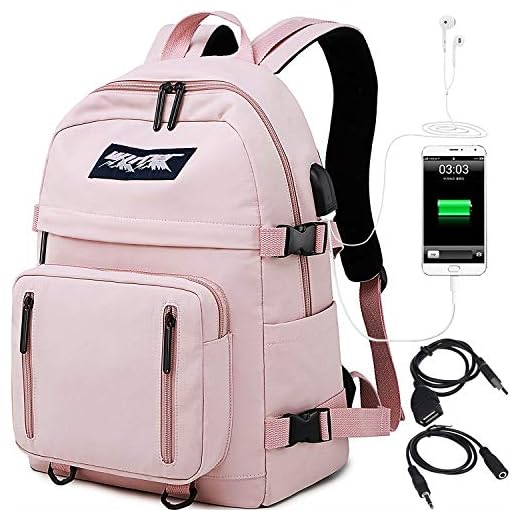 HASAGEI Mochila Escolares Juveniles para 15.6'' Portátil Mochila Unisex de Carga USB Backpack Resistente Al Agua Universitaria Daypacks para Mujeres Hombres
