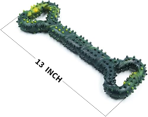 Miniatura 5 de Juguetes para perros para masticadores agresivos, juguetes grandes para perros con diseño convexo, juguete de goma natural para perros enérgicos,