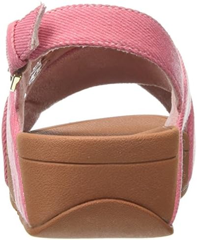 FitFlop Womens Lulu Cross Back Strap Sandal Shoes, Pink Shimmer Denim, US 5 | Image 2