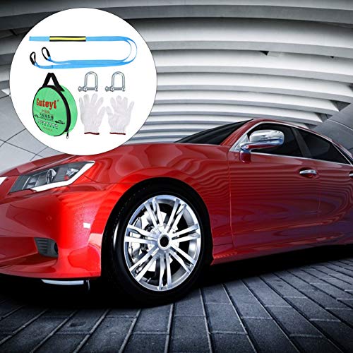 CLISPEED Cinta de Reboque Corda Conjunto 8 Toneladas 5 Metros Luminosa Cinta Do Guincho Com U- Em Fo