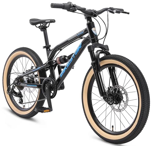 BIKESTAR Kinder Fahrrad Aluminium Fully Mountainbike 7 Gang Shimano,...