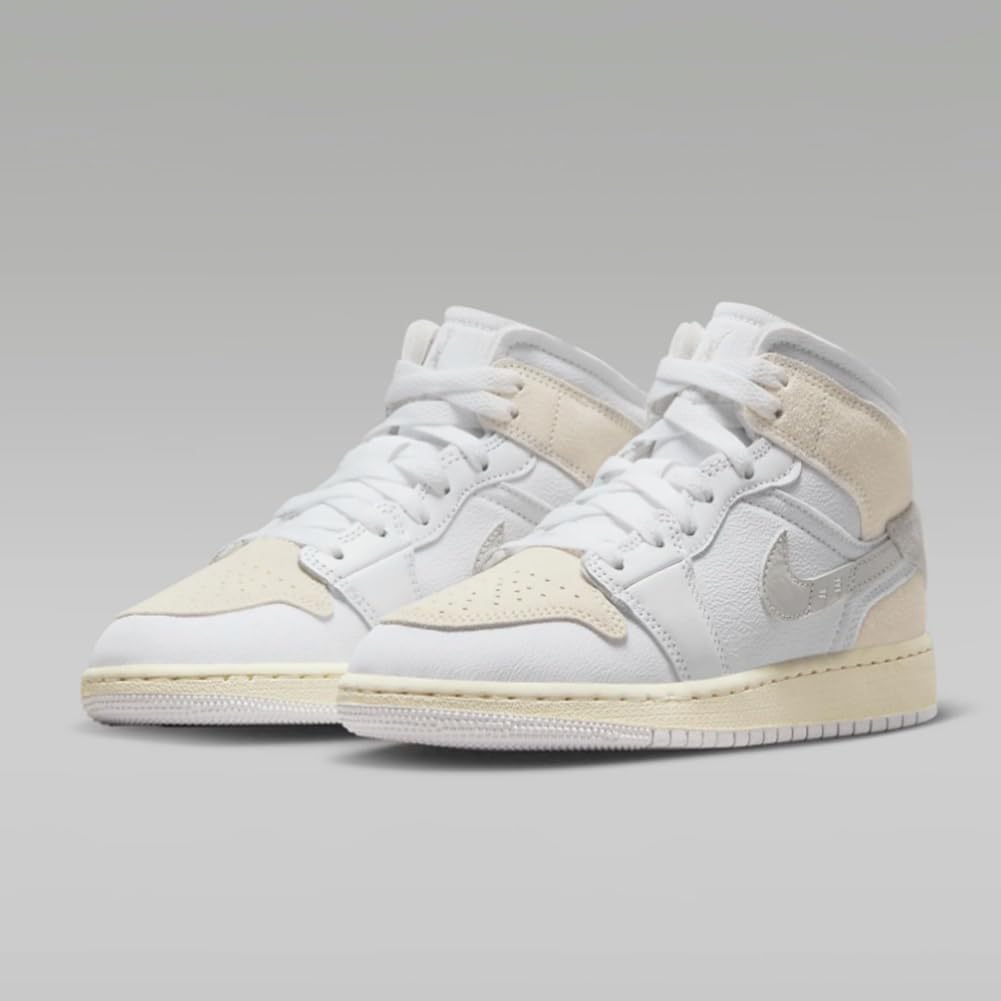 NIKE Unisex Kid's Style#: Fb9142-120, White Lt Orewood BRN Tech Grey Sail, 6 us